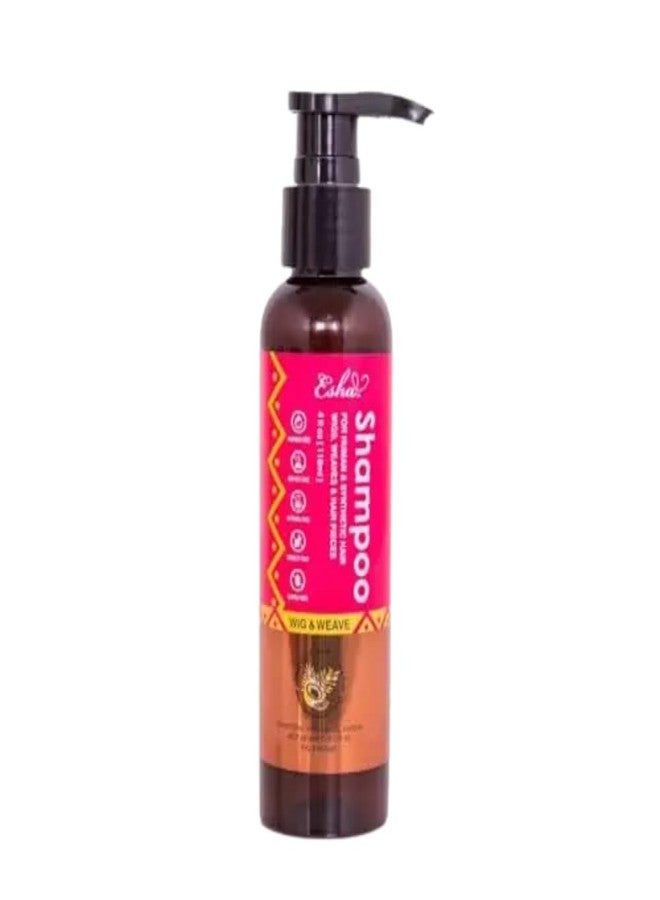 Esha Wig & Weave Revitalizing Shampoo - Human Hair & Synthetic Wigs, Weaves, Extensions & Braids I Coconut Oil Infused, Sulfate-Free I Restores Moisture & Shine, 12 fl oz - Image 1