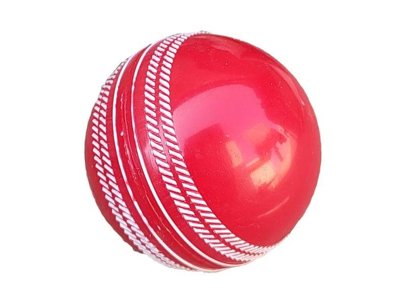 IFOLDUP Rubber Synthetic Cricket Ball i10 -Poly Hard Ball for Indoor and Outdoor Training (Red, 1 PC) - Image 3