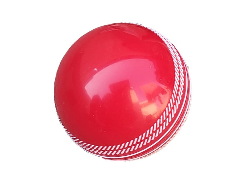 IFOLDUP Rubber Synthetic Cricket Ball i10 -Poly Hard Ball for Indoor and Outdoor Training (Red, 1 PC) - Image 2