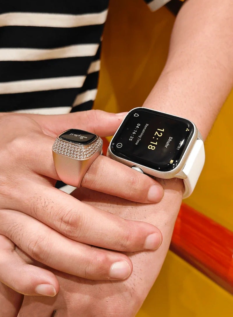 iQIBLA Quran Watch S2 Smartwatch For Unisex AMOLED Display Bluetooth Calling Watch IP67 Waterproof Fitness Watches Compatible With Android iOS Full Quran Recitation Prayer Reminder iQibla QWatch S2 Smart Watch iQibla Watch White - Image 3