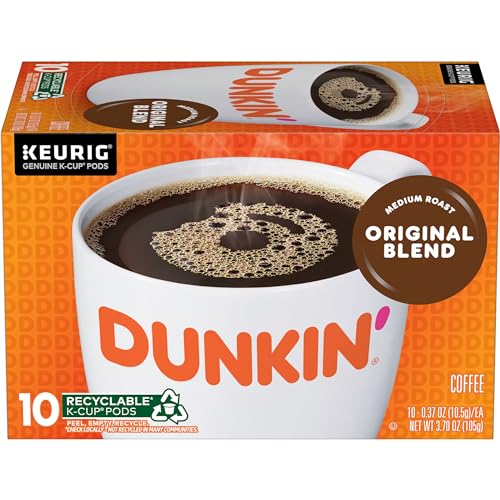 Dunkin Donuts Dunkin Original Blend Medium Roast Coffee 10 Keurig KCup Pods - Image 1