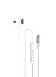 Seeken SEEKEN Mono Headphones with Lightning Connector MONO IOS - White | MFI Certified | Water & Sweat Resistant | Premium Design | High-Quality.  - Image 1
