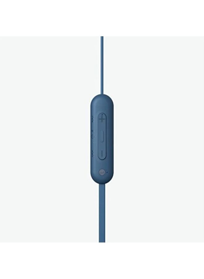 سوني سماعات رأس داخل الأذن لاسلكية طراز WI-C100 لون أزرق - Image 2