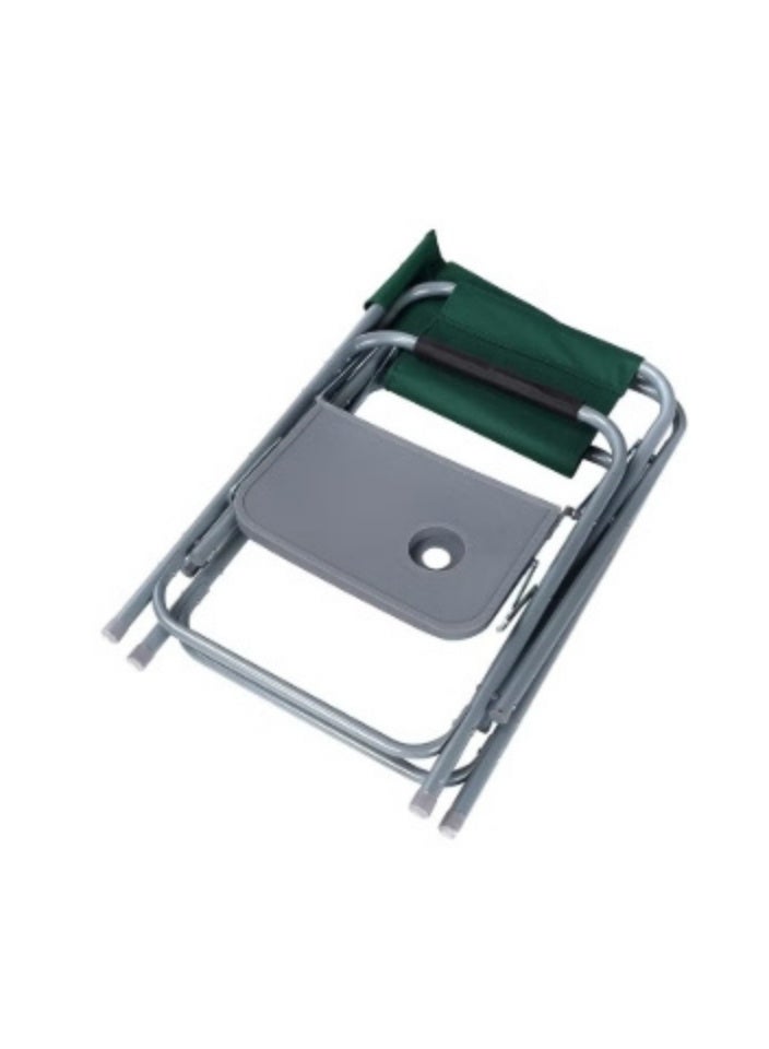 سمارت هوم كرسي قابل للطي مزود بجيب تخزين و طاولة جانبية مع مدخلين للكاسات للتخييم و الرحلات - Image 5