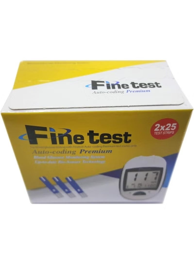 fine test Finetest Autocoding Premium Blood Glucose Test Strips, 50 Count (2x25) - Image 2