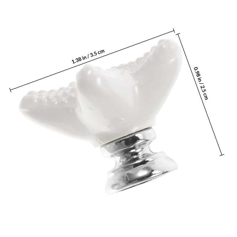 Ceramic Cabinet Knob Single Hole Furniture Handle for Wardrobe Drawer Pull Bathroom Kitchen Hardware - Image 3