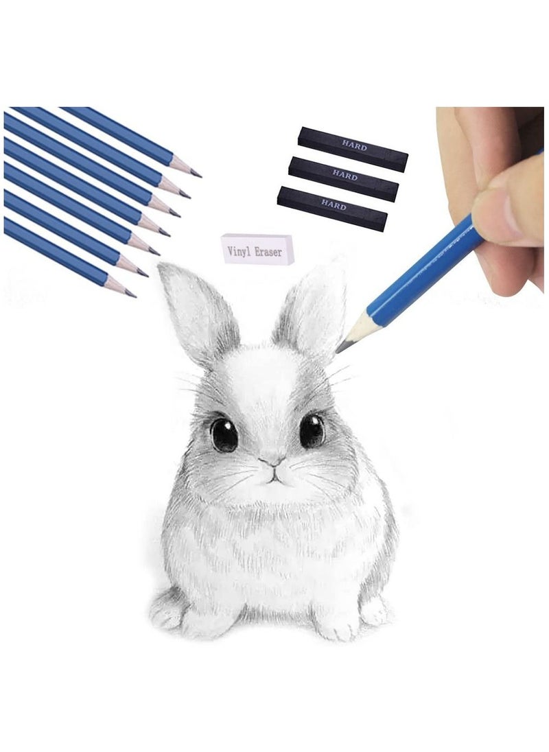 Arabest - Drawing Pencils Set, 40-Piece Sketch Pencils and Drawing Kit Complete Artist Kit Includes Graphite Pencils, Pastel Pencils, Sharpener & Eraser, Professional Sketching Pencils Set for Drawing - Image 1