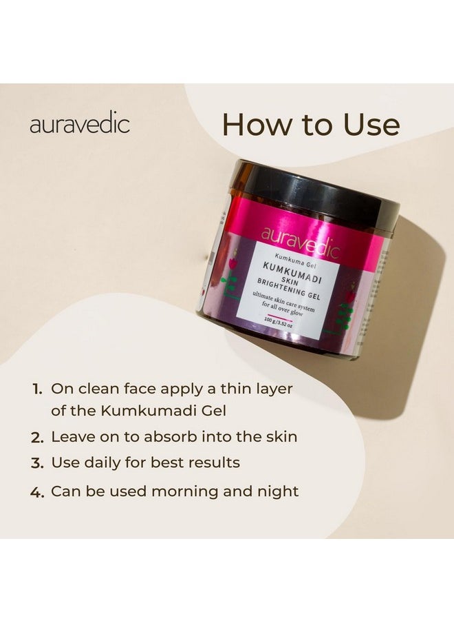 Auravedic - Kumkumadi Gel 100 G With Kumkumadi Tailam Kumkumadi Oil Face Oil For Glowing Skin Gel For Women Men - Image 1