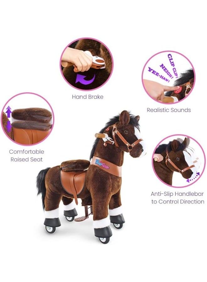 PonyCycle Ride On Horse Age 3-5 Chocolate Brown U-321 - Image 4