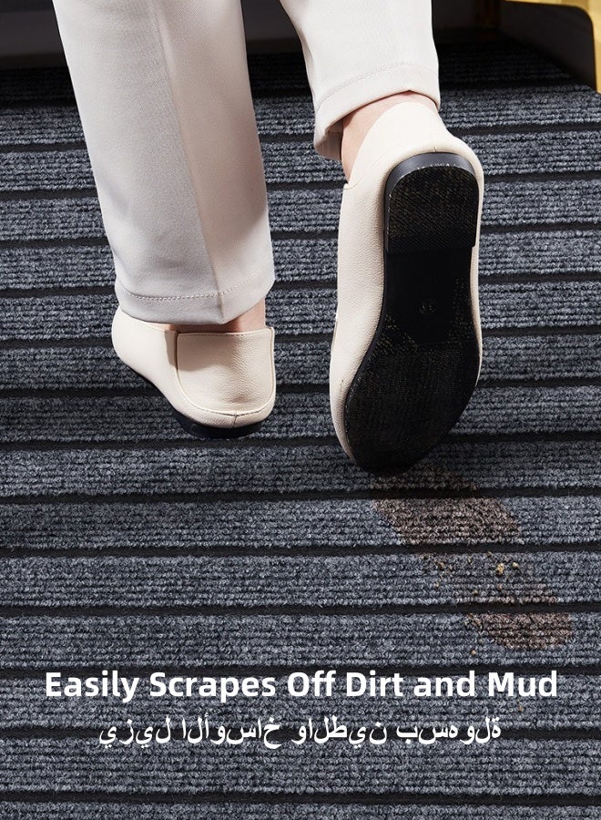 شبيلي 50×80 سم – حصيرة مدخل مانعة للانزلاق، حصيرة ترحيب، سجادة أرضية مناسبة للاستخدام الداخلي، للباب الأمامي، الحمام، المطبخ، غرفة المعيشة، غرفة النوم - Image 3