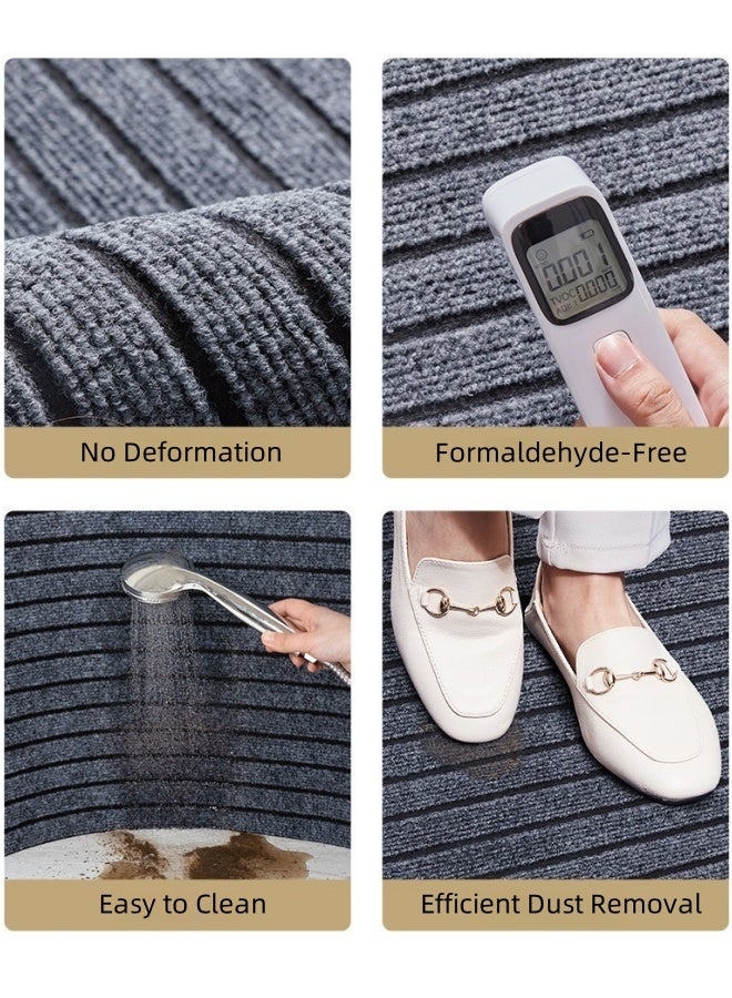 شبيلي 50×80 سم – حصيرة مدخل مانعة للانزلاق، حصيرة ترحيب، سجادة أرضية مناسبة للاستخدام الداخلي، للباب الأمامي، الحمام، المطبخ، غرفة المعيشة، غرفة النوم - Image 2