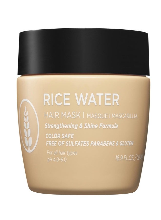 Luseta Rice Water Hair Mask Strengthening & Nourishing Revitalizes Shine for All Hair Types Hydrating & Frizz Control for Women and Men 16.9oz - Image 1