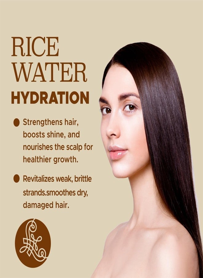 Luseta Rice Water Hair Mask Strengthening & Nourishing Revitalizes Shine for All Hair Types Hydrating & Frizz Control for Women and Men 16.9oz - Image 3