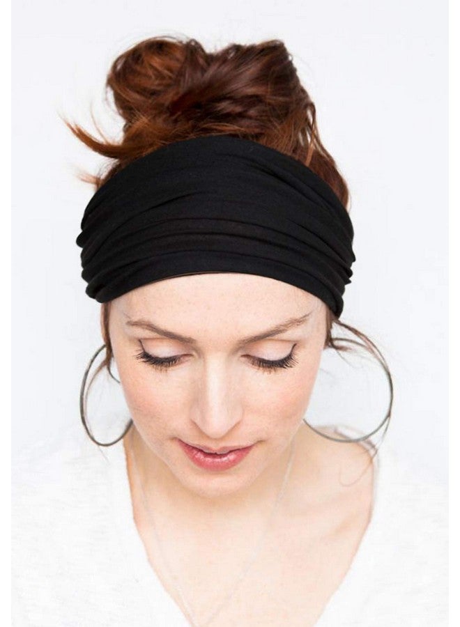 Tobeffect Headbands For Women African Boho Wide Hairband Headband Knotted Head Wraps Turbans Hair Accessories - Image 5