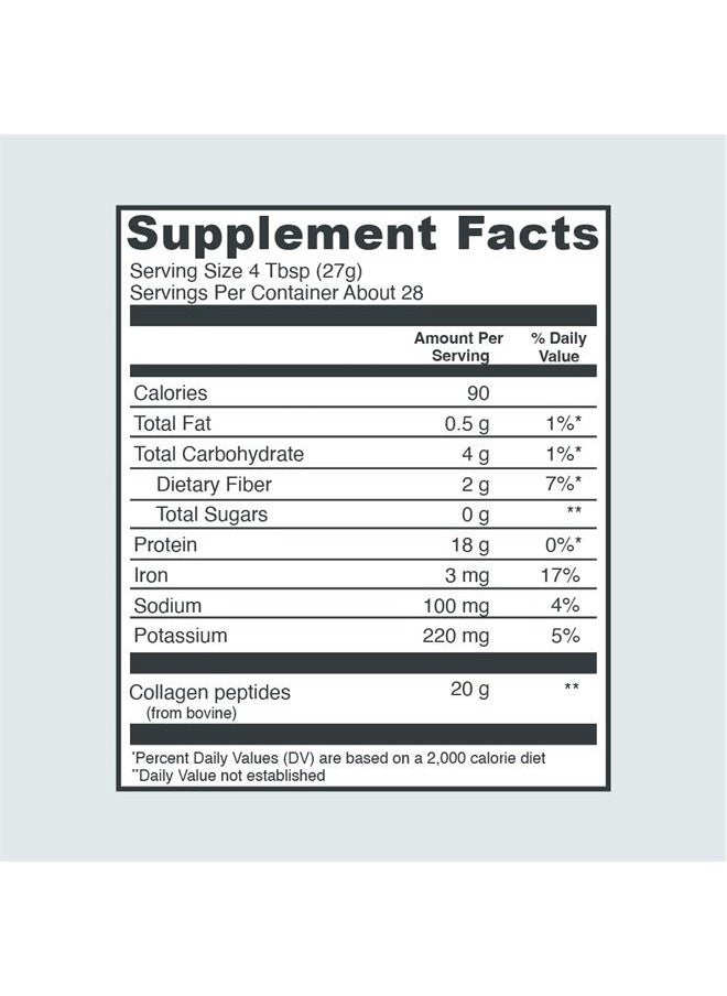 Vital Proteins Chocolate Collagen Powder Supplement (Type I, III) for Skin Hair Nail Joint - Hydrolyzed Collagen - Dairy and Gluten Free - 27g per Serving - Chocolate Flavor, 26.8 oz Canister  - Image 2