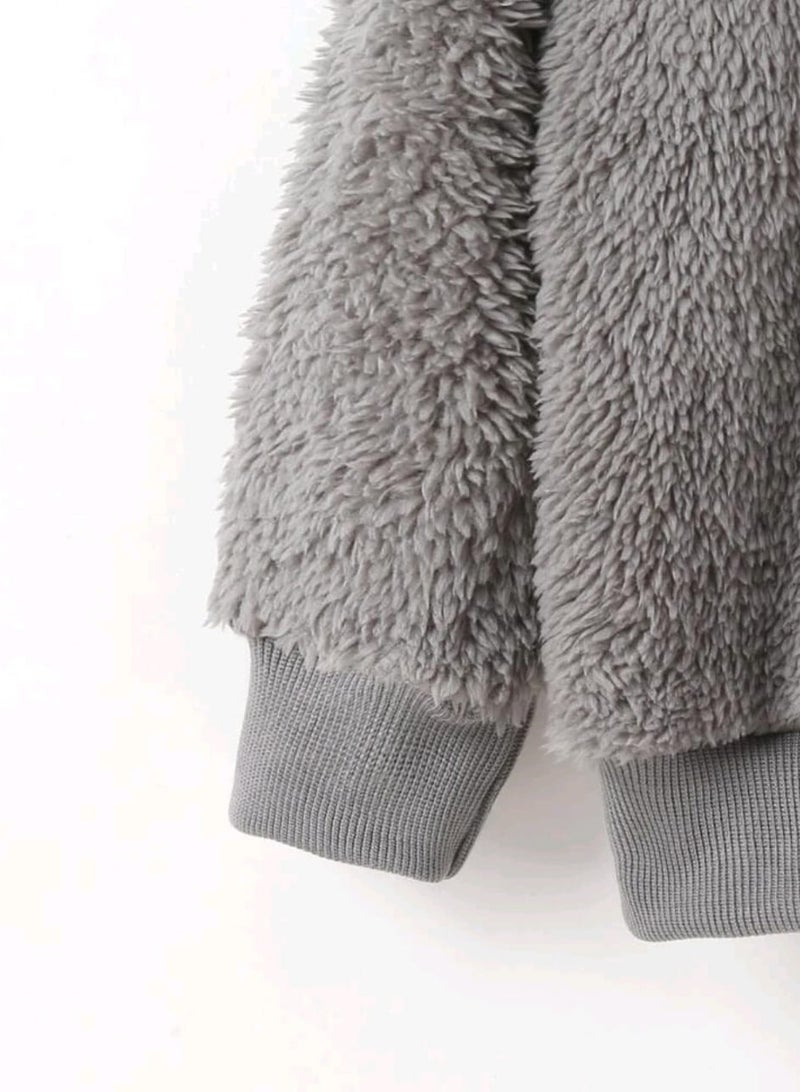 Shein Young Boys Letter Graphic Hooded Sweatshirt - Image 3