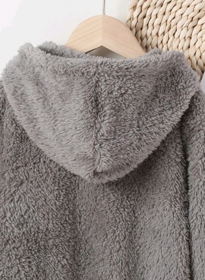 Shein Young Boys Letter Graphic Hooded Sweatshirt - Image 4