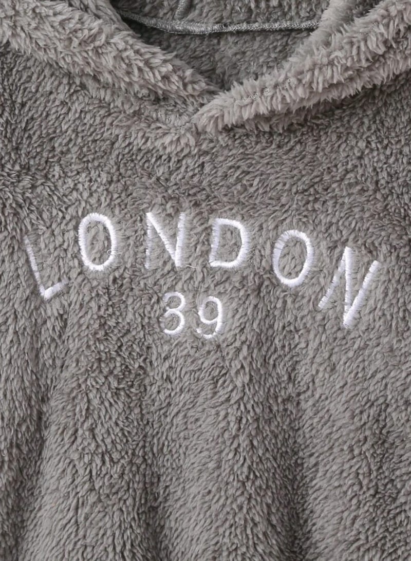 Shein Young Boys Letter Graphic Hooded Sweatshirt - Image 5