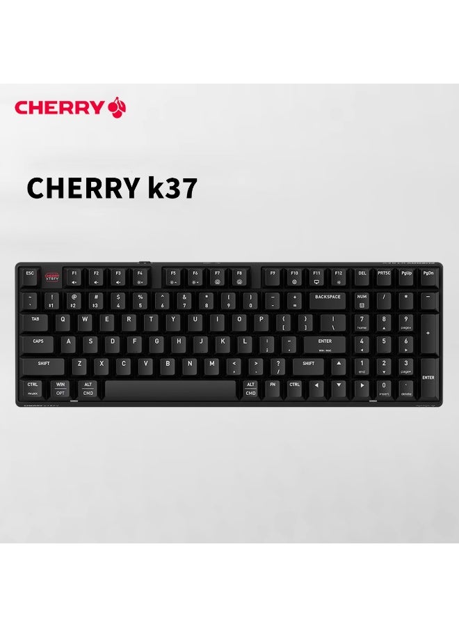 تشيري CHERRY K37 Wireless Mechanical Gaming Keyboard, Bluetooth Triple-mode, RGB Lighting, Office Keyboard - Image 1