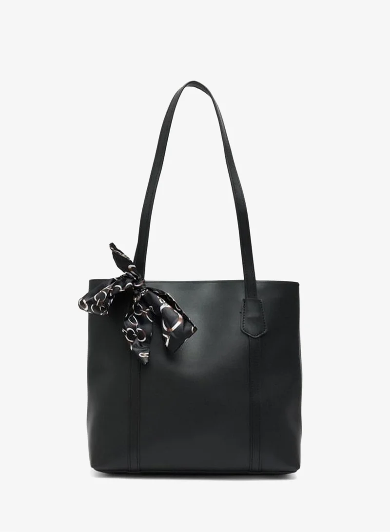 Black Grape Scarf Shoulder Bag.