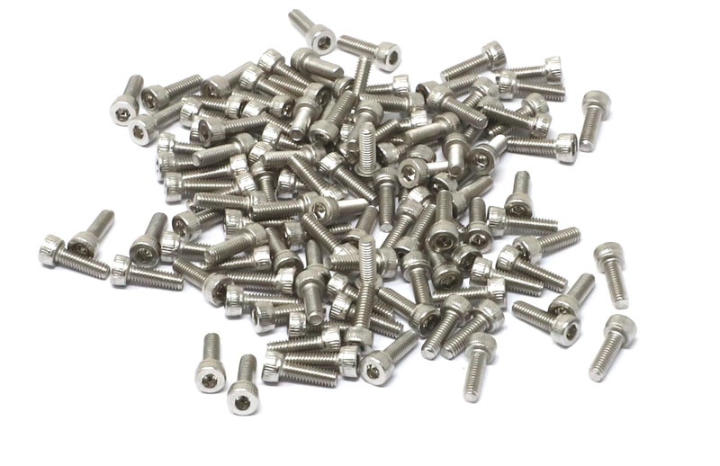 أي إيكسيل Iexcell 100 قطعة M2.5 X 8 مللي متر موضوع الملعب 0.45 مللي متر الفولاذ المقاوم للصدأ 304 عرافة المقبس غطاء رأس مسامير مجموعة مسامير - Image 2