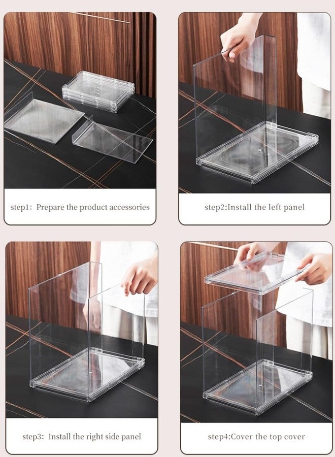 frtzal 5 Pack Purse Organizer for Closet,Clear Acrylic Display Case for Handbag Organizer, Purse Storage Box, Plastic Storage Bins for Book, Collectibles, Cosmetic (5PC-L) - Image 5