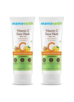 Mamaearth Mamaearth Vitamin C Face Wash for Women & Men | Toxin-Free & Oil-Free Face Wash | For Acne-Prone, Dry & Oily Skin | Illuminates Skin - 100 ml (Pack of 2)  - Image 1