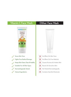 Mamaearth Mamaearth Vitamin C Face Wash for Women & Men | Toxin-Free & Oil-Free Face Wash | For Acne-Prone, Dry & Oily Skin | Illuminates Skin - 100 ml (Pack of 2)  - Image 5