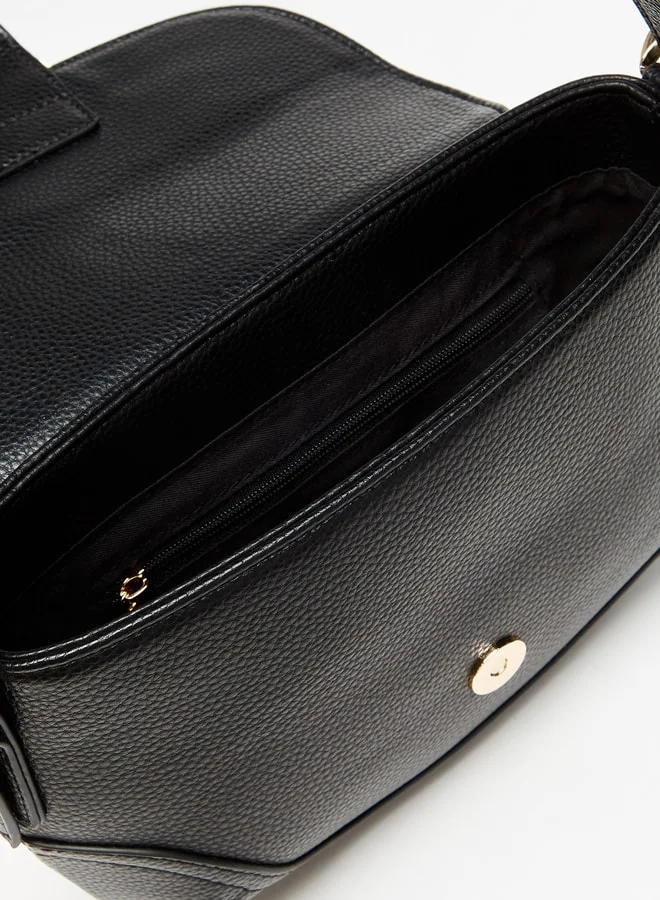 Flora Bella By Shoexpress Buckle Detail Shoulder Bag