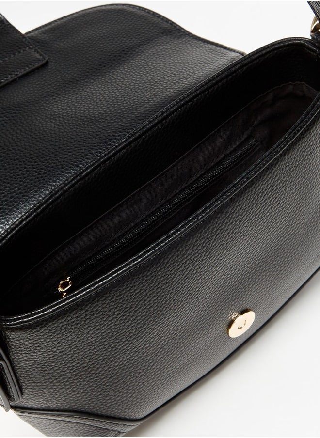 Flora Bella By Shoexpress Buckle Detail Shoulder Bag  - Image 4