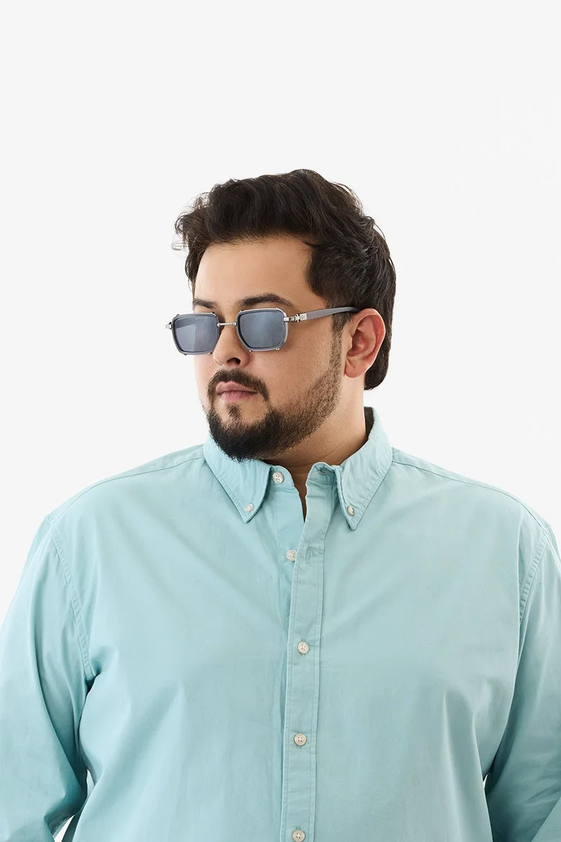 SNITCH Elbow Patch Plus Size 100% Cotton Shirt