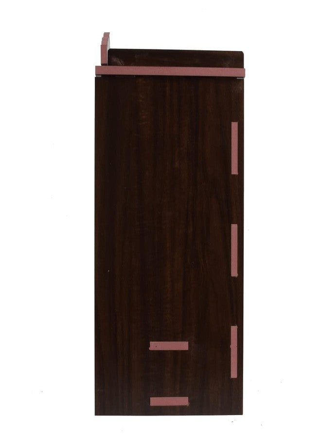 COMERT Beautiful MDF Wooden Temple,Home Temple, Pooja Mandir, Wall Hanging and Table Top Home Mandir Temple, Home Decor Beautiful Wooden Temple with Acrylic Om Design, (28*28*28 cm) (Black 1) - Image 5