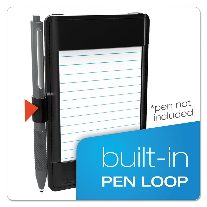 Oxford At-Hand Note Card Case, 3" x 5" Size, Black, Includes 25 Ruled Index Cards (63519) - Image 3