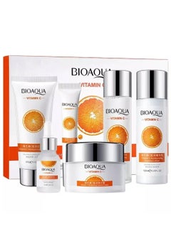 BIOAQUA Vitamin C Skincare Skincare Kit With Vitamin C Extract Helps Remove Spots Set For Face