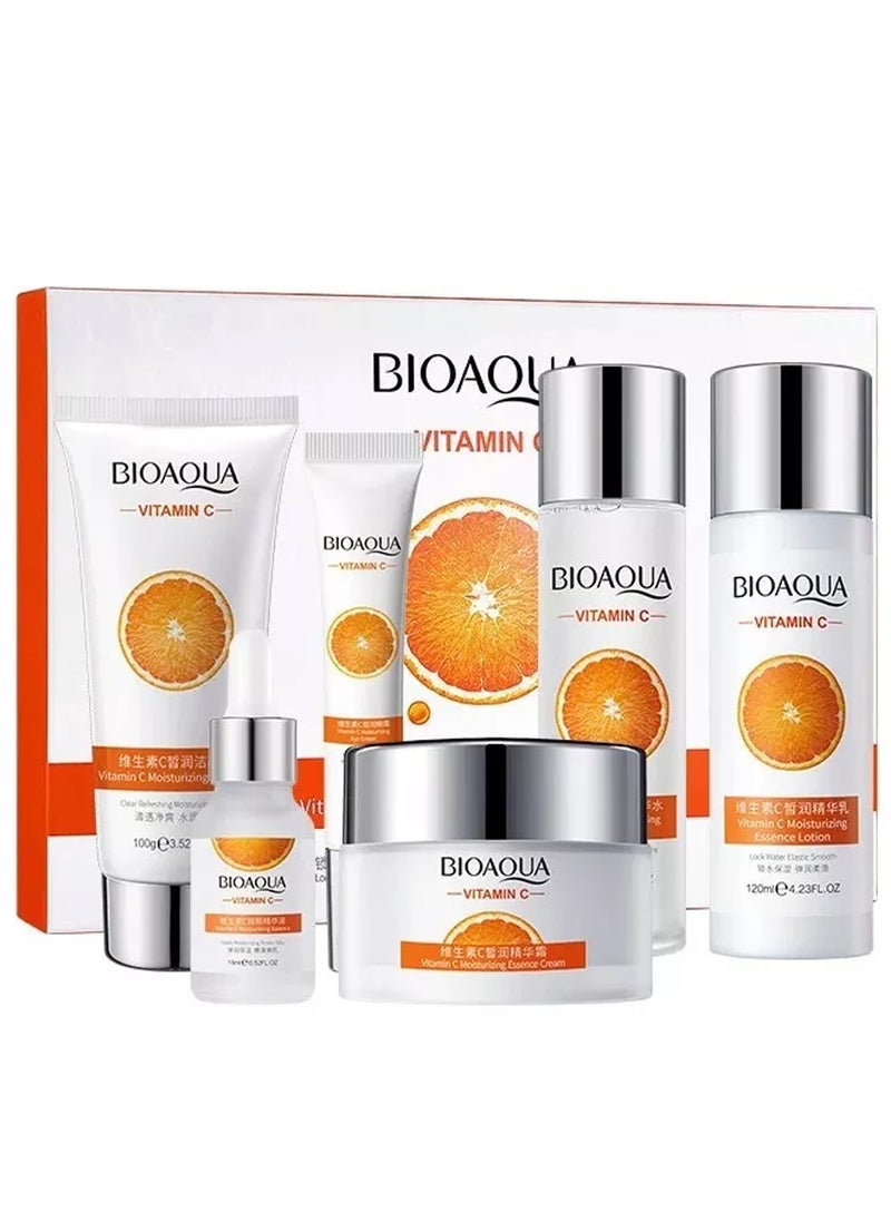 BIOAQUA - BIOAQUA Vitamin C Skincare Skincare Kit With Vitamin C Extract Helps Remove Spots Set For Face - Image 1