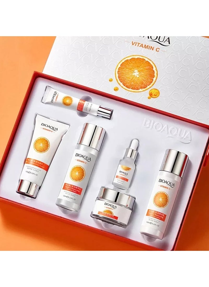 BIOAQUA - BIOAQUA Vitamin C Skincare Skincare Kit With Vitamin C Extract Helps Remove Spots Set For Face - Image 1