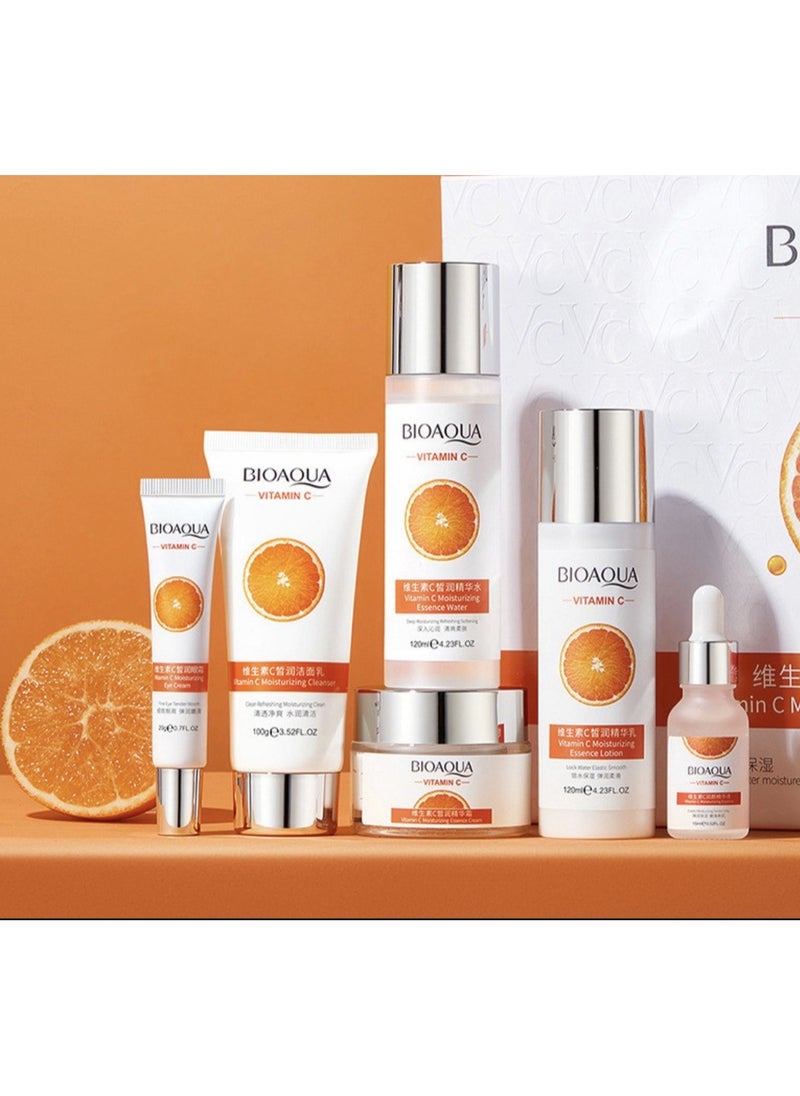 BIOAQUA - BIOAQUA Vitamin C Skincare Skincare Kit With Vitamin C Extract Helps Remove Spots Set For Face - Image 1