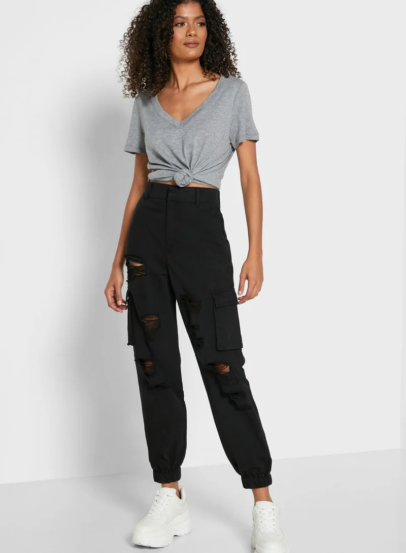FOREVER 21 V-Neck T-Shirt