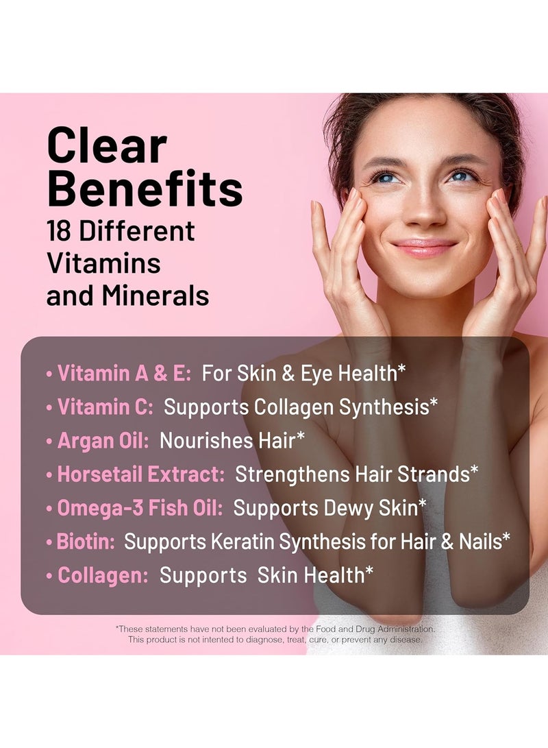 NatureWise Hair, Skin and Nails Biotin, 5000 mcg - 150 Softgels - Image 4