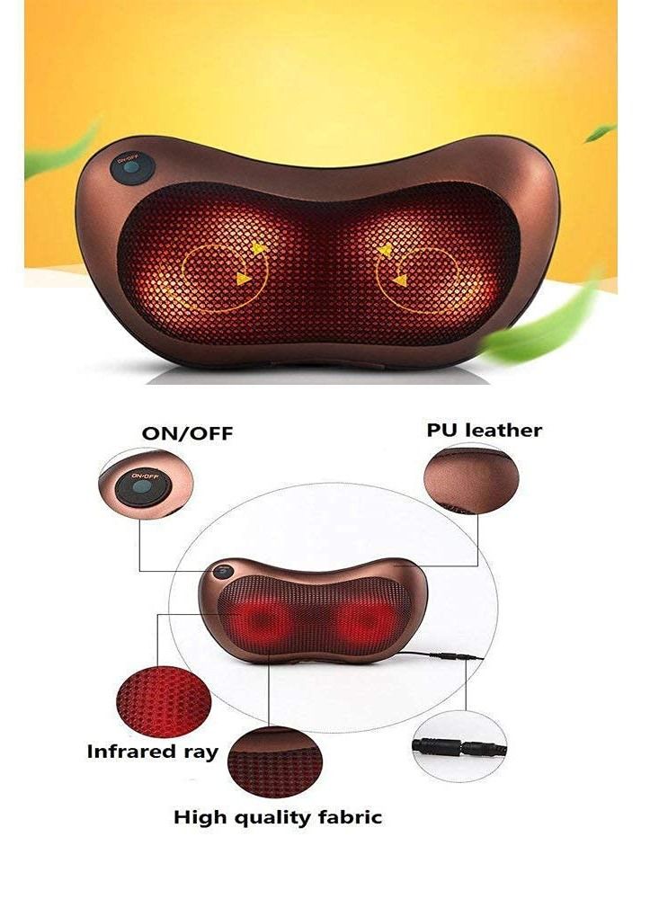 Electronic Cushion Multifunction Massage Pillow with 8 Massager Heads Heater Neck Shoulder Body Electric Massager Home Office Car Bed Use - Image 3