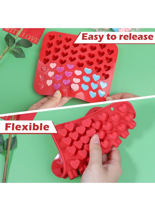 Webake Mini Heart Molds 52-Cavity Silicone Heart Shaped Molds for Chocolate, Gummy, Candy, Wax Melt, Ice Cube, Cupcake Decorations, Pack of 2 - Image 5