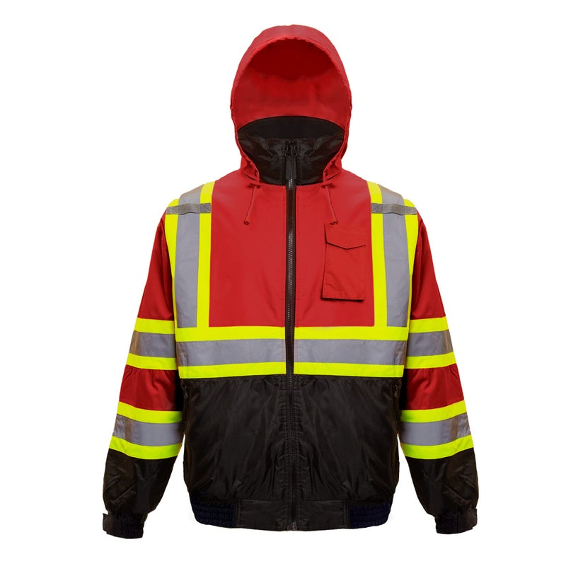 JORESTECH Reflective Safety Bomber Jacket with X-Back Design, Waterproof & Insulated, ANSI/ISEA 107-2015 and CSA Z96 Compliant Work Jacket - Image 2