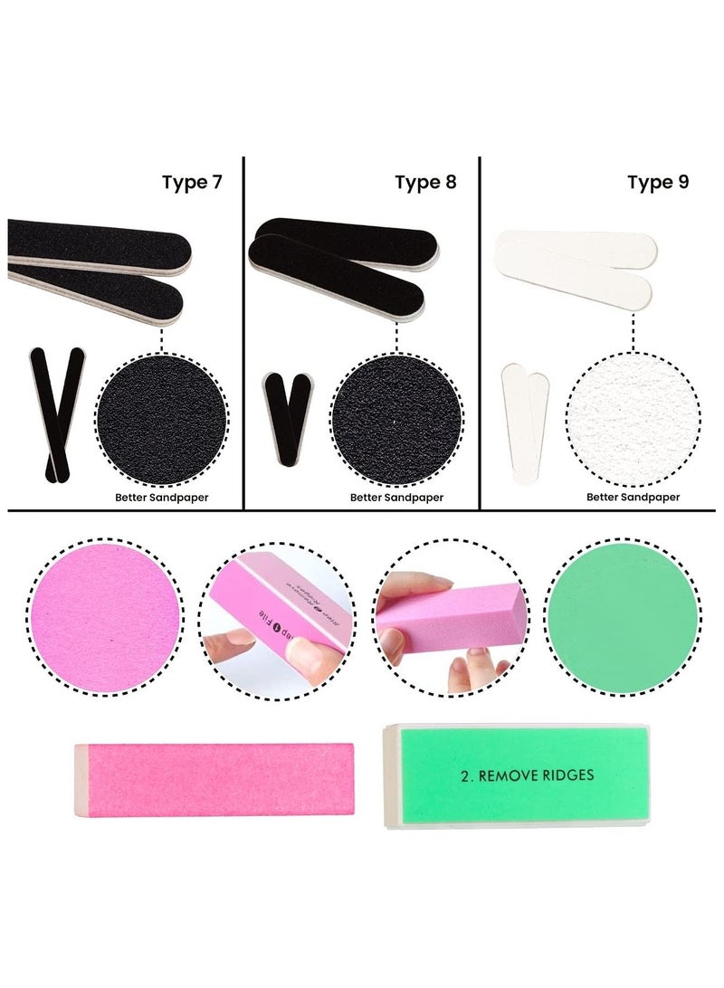 كادلين مبرد أظافر ومبرد أظافر، مجموعة أدوات مانيكير احترافية. مجموعة مانيكير وباديكير طبيعية، ملمع أظافر قابل للغسل، تلميع/صنفرة، مبرد أظافر، تلميع، مجموعة تلميع ناعمة - Image 4