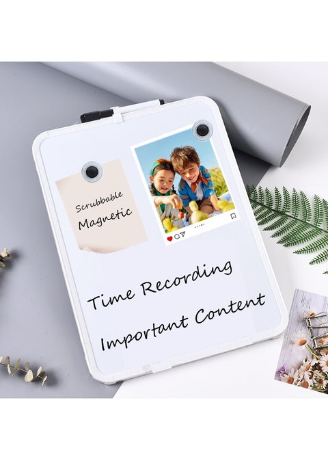Hanging Magnetic Whiteboard, Dry Erase Board With Marker pen, Reusable Writing Board Reusable Fridge Magnets For Planning, Creative Organization, Memo, Daily Planner