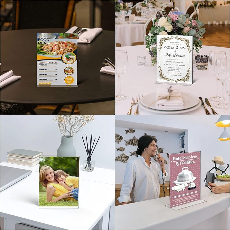 TPGP حامل عرض أكريليك BIGIMALL بحجم 4 بوصة × 6 بوصة - 2 قطع - Image 5