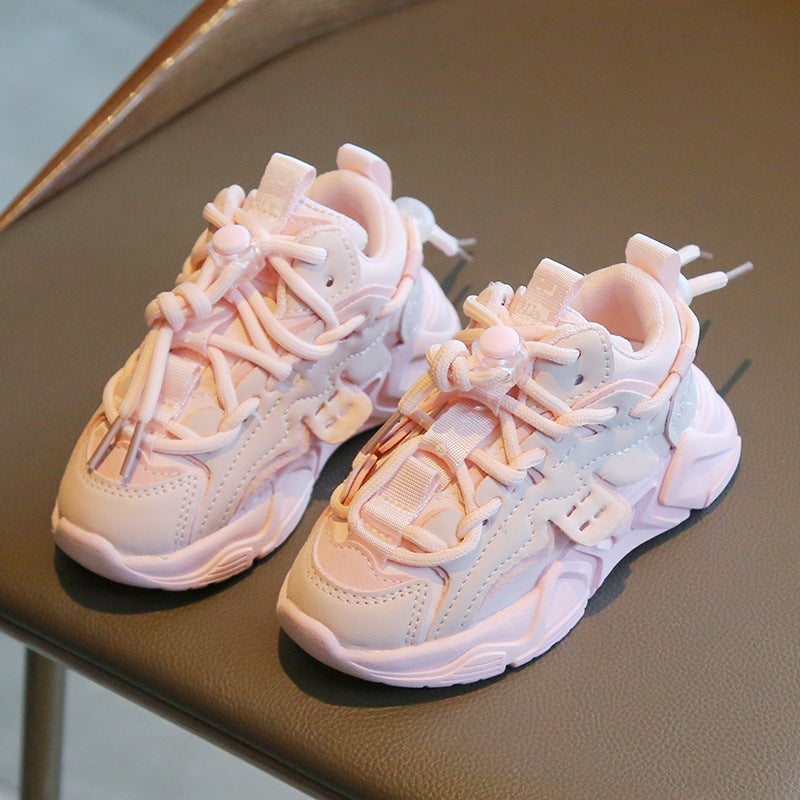 Mesh Sneakers Lightweight Flexible Sole Walking Shoes For Kids Indoor And Outdoor Activities - Image 1