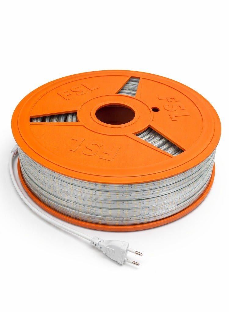 FSL LED Strip Light 120 LED/Meter Neutral White 4000K, 10W/M, IP65 Waterproof, 110° Beam Angle, Cuttable Every 1M, Flexible LED Strip with Connector - Image 1