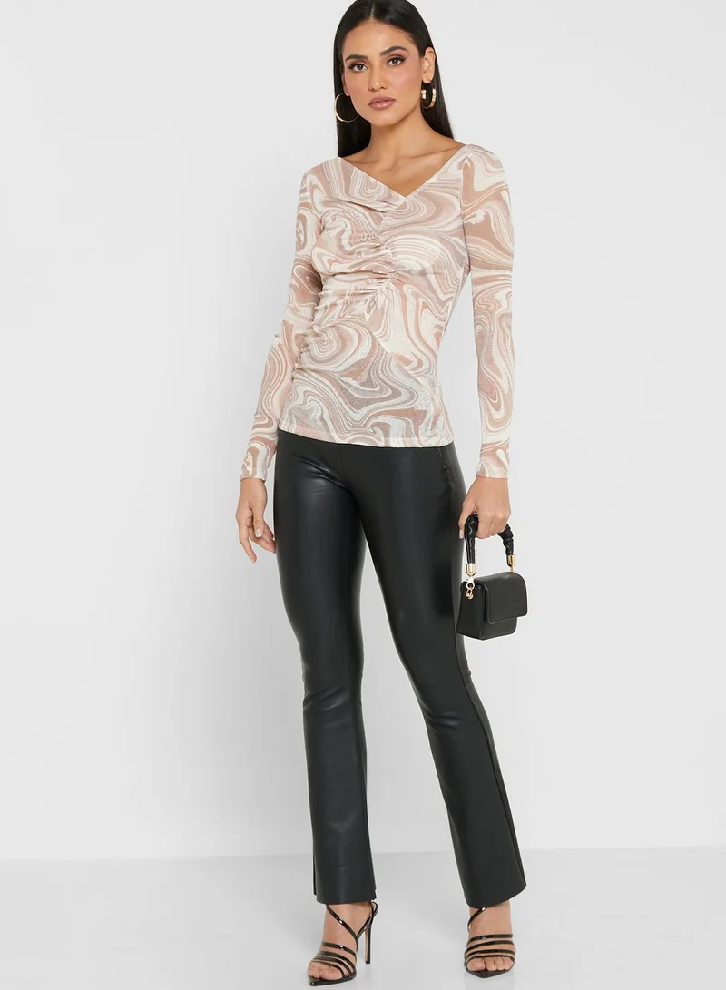 RIVER ISLAND Marble Mesh Top