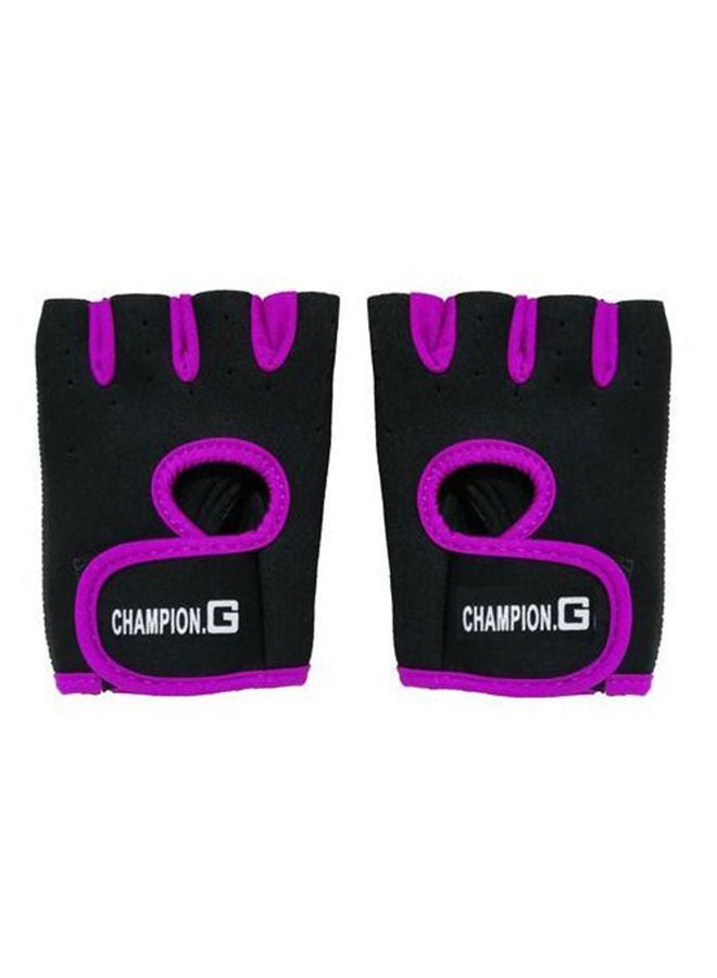 NIBEMINENT Half Finger Gloves For Gym Weightlifting Sport Exercise 15x10cm  - Image 1