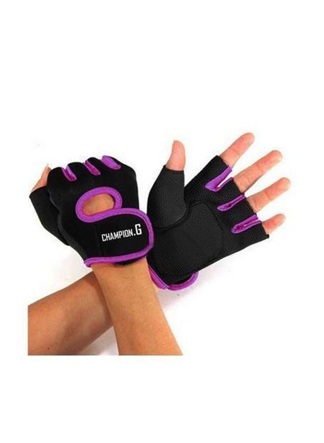 NIBEMINENT Half Finger Gloves For Gym Weightlifting Sport Exercise 15x10cm  - Image 3
